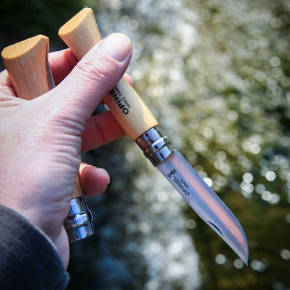 Opinel N°07 Stainless Steel Folding Knife - Pisau Lipat Outdoor