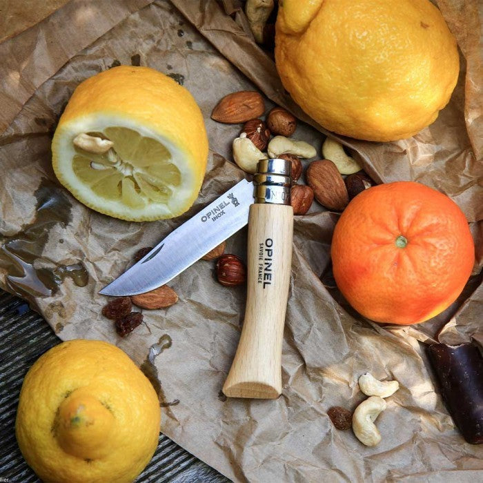Opinel N°07 Stainless Steel Folding Knife - Pisau Lipat Outdoor