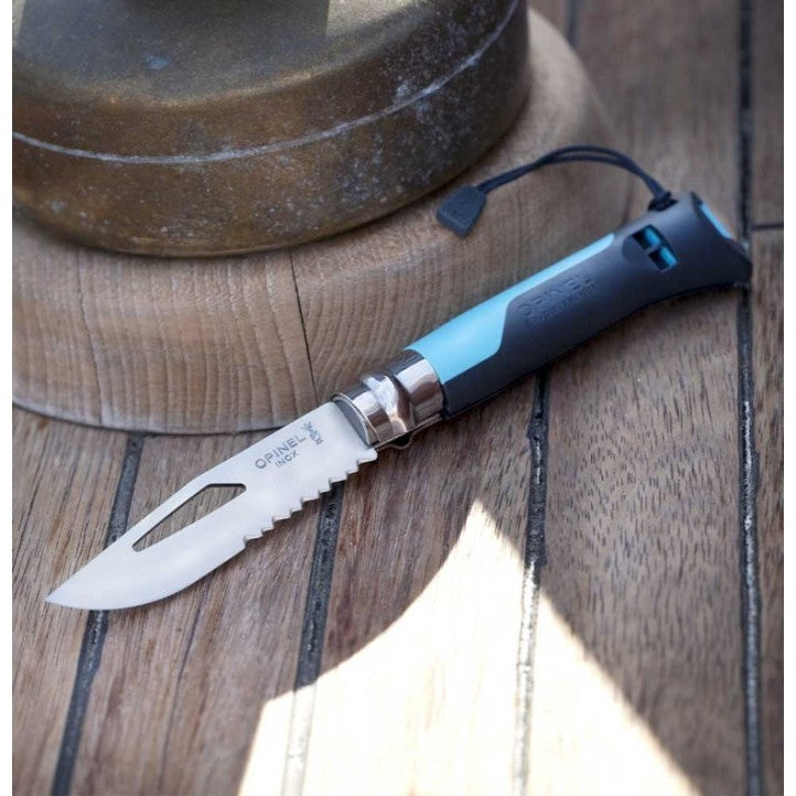 Opinel N°08 Outdoor Knife Stainless Steel - Blue