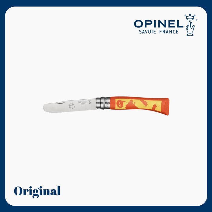 Opinel No.07 AnimOpinel Junior Lion Hornbeam Knife - Pisau Anak