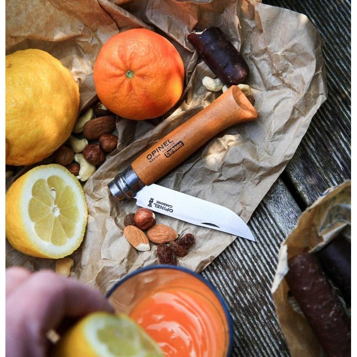 Opinel N°10 Carbon Steel Folding Knife - Pisau Lipat Outdoor