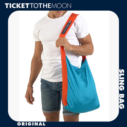 Ticket To The Moon Eco Bag (MEDIUM) - Tas Belanja Lipat Selempang