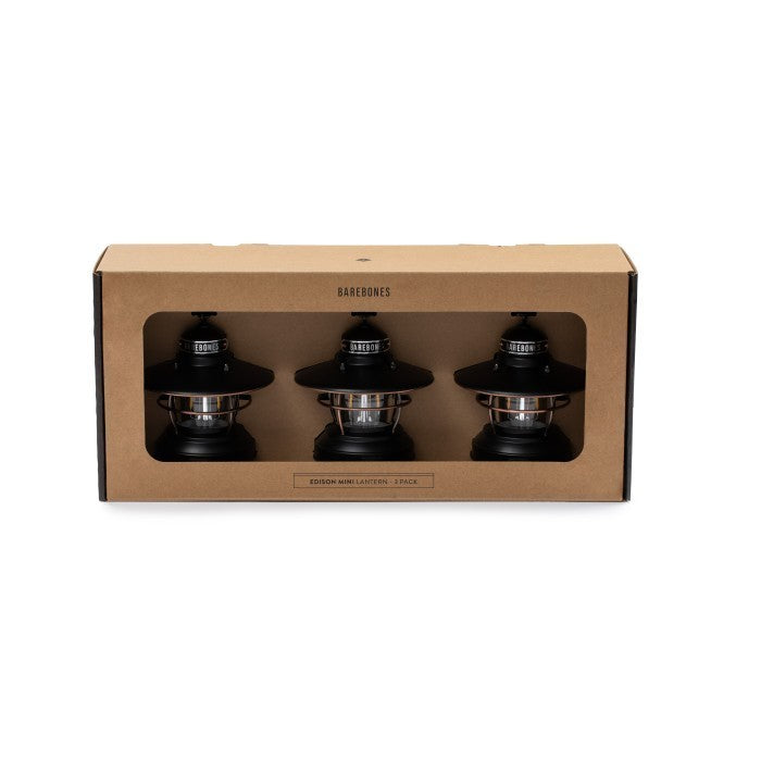 Barebones Edison Mini Lantern (3 PACK) - Lampu Lentera Outdoor Camping