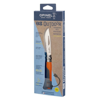 Opinel No 08 Outdoor Stainless Steel Folding Knife - Orange