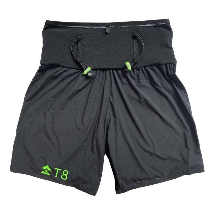 T8 Ultra Sherpa Shorts Integrated with Running Belt - Black/Unisex - Celana Pendek Lari