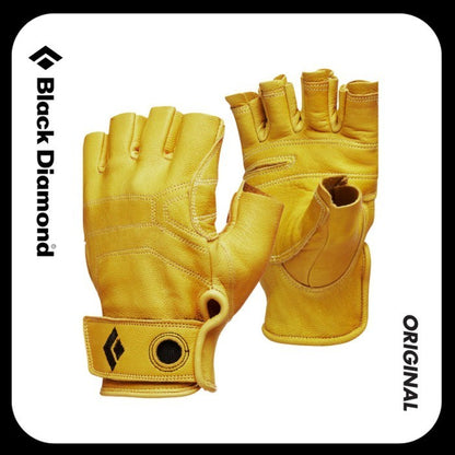 Black Diamond Stone Gloves (Size L) - Half Finger / Sarung Tangan Climbing Panjat Tebing