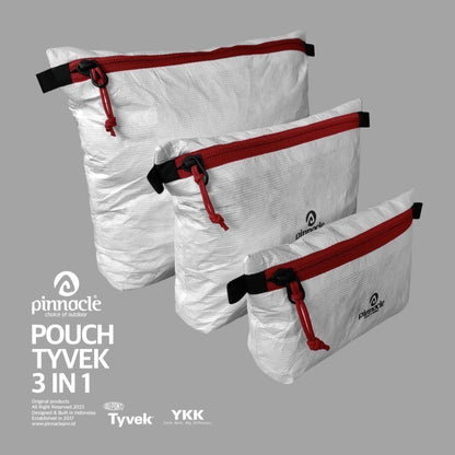 Pinnacle Pouch Tyvek (3 in 1) Zip - Tas Aksesoris/Travel Organizer