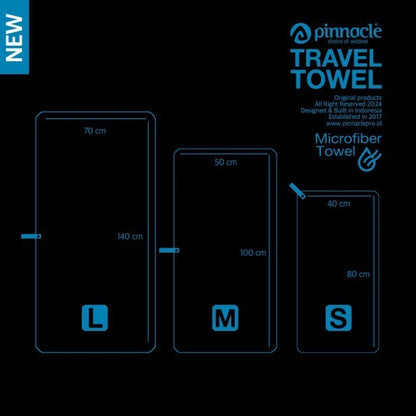 Pinnacle Travel Towel - Dark Grey