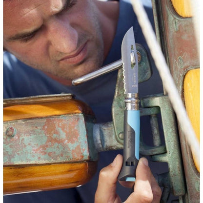 Opinel N°08 Outdoor Knife Stainless Steel - Blue