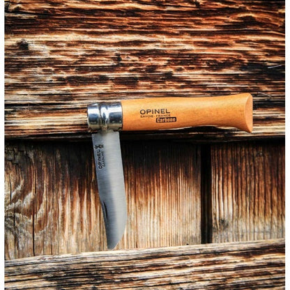 Opinel N°07 Carbon Steel Folding Knife - Pisau Lipat Outdoor