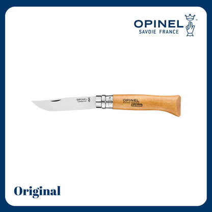 Opinel N°08 Carbon Steel Folding Knife - Pisau Lipat Outdoor