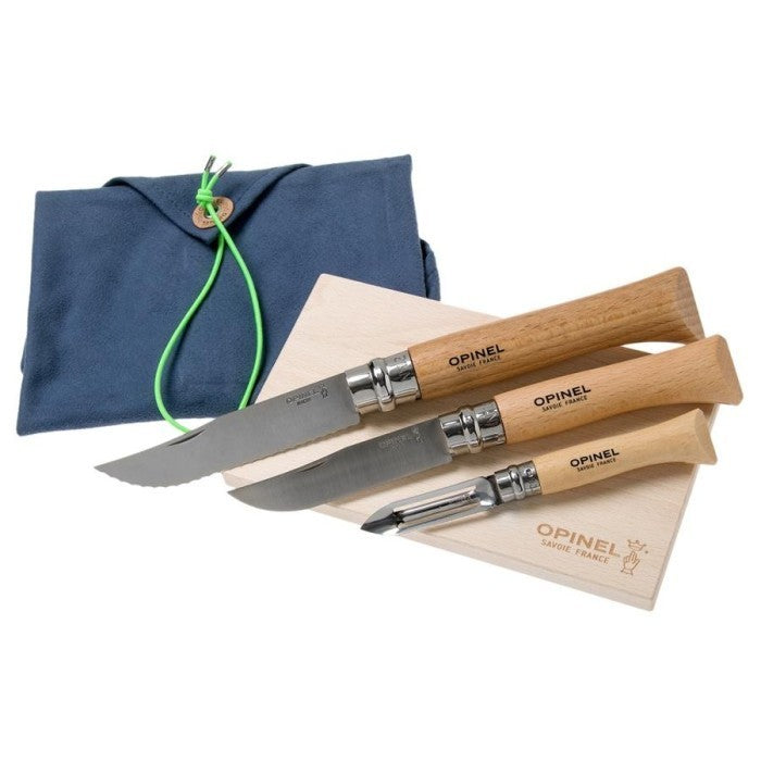 Pisau Bushcraft masak outdoor survival - Opinel Nomad Cooking Kit Set