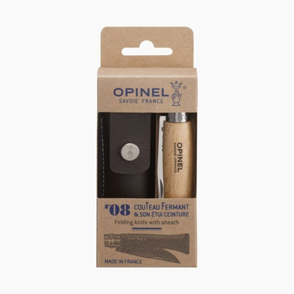 Opinel No. 08 Stainless Steel + Sheath - Pisau Lipat Outdoor