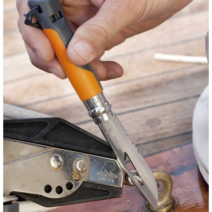 Opinel No 08 Outdoor Stainless Steel Folding Knife - Orange