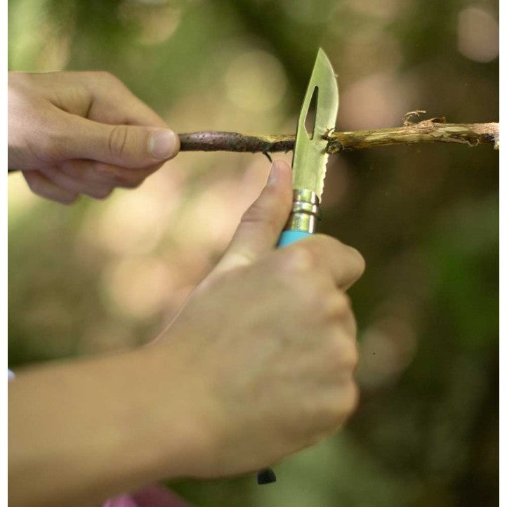 Opinel N°08 Outdoor Knife Stainless Steel - Blue