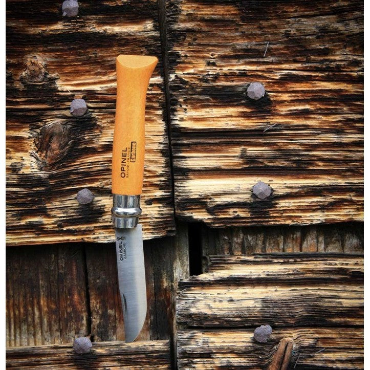 Opinel N°10 Carbon Steel Folding Knife - Pisau Lipat Outdoor