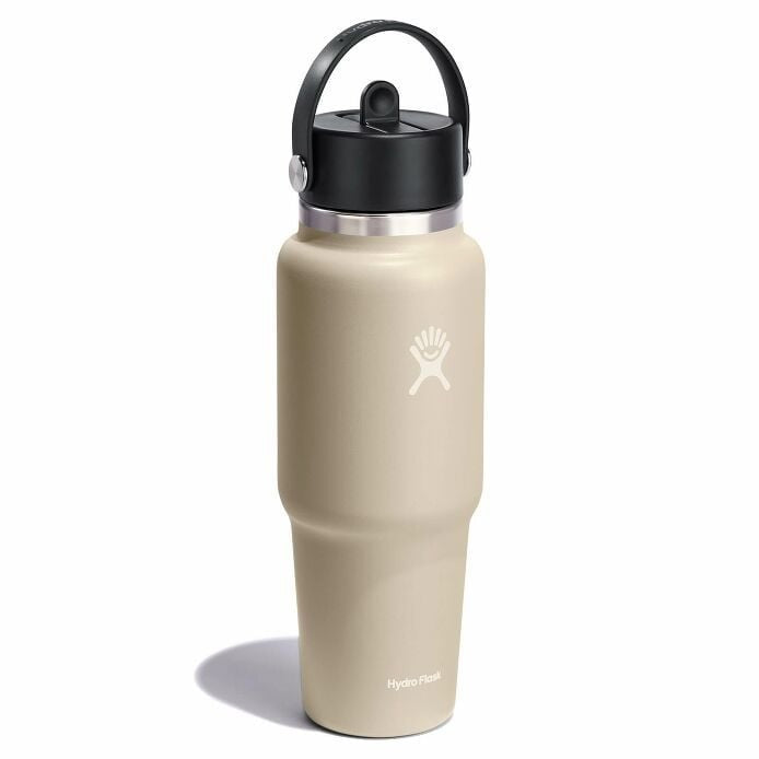 Hydro Flask Wide Flex Straw Cap Travel Bottle Oat 32Oz