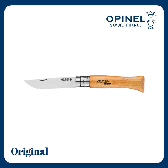 Opinel N°09 Carbon Steel Folding Knife - Pisau Lipat Outdoor Bushcraft