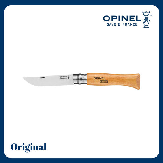 Opinel N°09 Carbon Steel Folding Knife - Pisau Lipat Outdoor Bushcraft