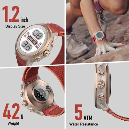 Coros Apex 2 GPS - CORAL / Adventure Outdoor Watch / Jam Tangan Smartwatch Trail Running