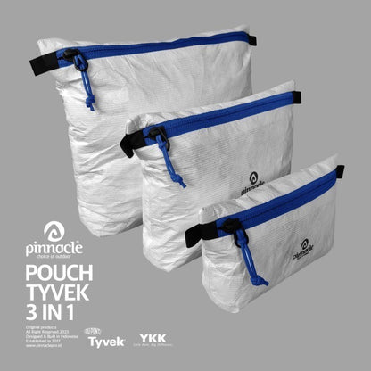Pinnacle Pouch Tyvek (3 in 1) Zip - Tas Aksesoris/Travel Organizer
