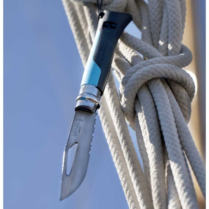Opinel N°08 Outdoor Knife Stainless Steel - Blue