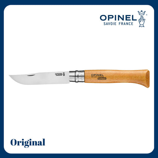 Opinel N°12 Carbon Steel Folding Knife - Pisau Lipat Outdoor