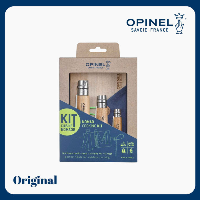 Pisau Bushcraft masak outdoor survival - Opinel Nomad Cooking Kit Set