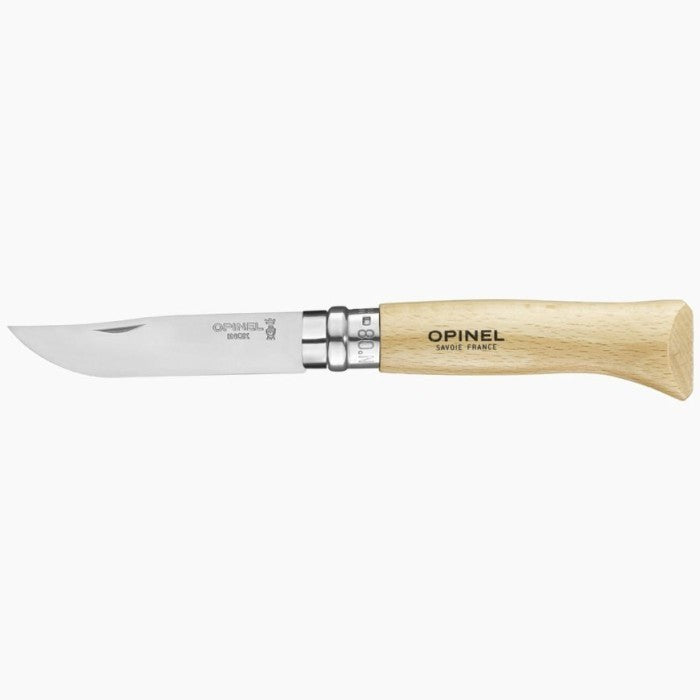 Opinel No. 08 Stainless Steel + Sheath - Pisau Lipat Outdoor