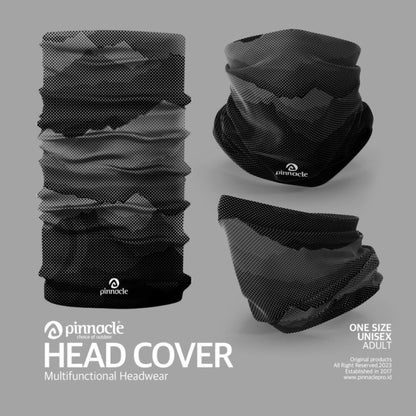 Pinnacle Head Cover Mountain Dot BW