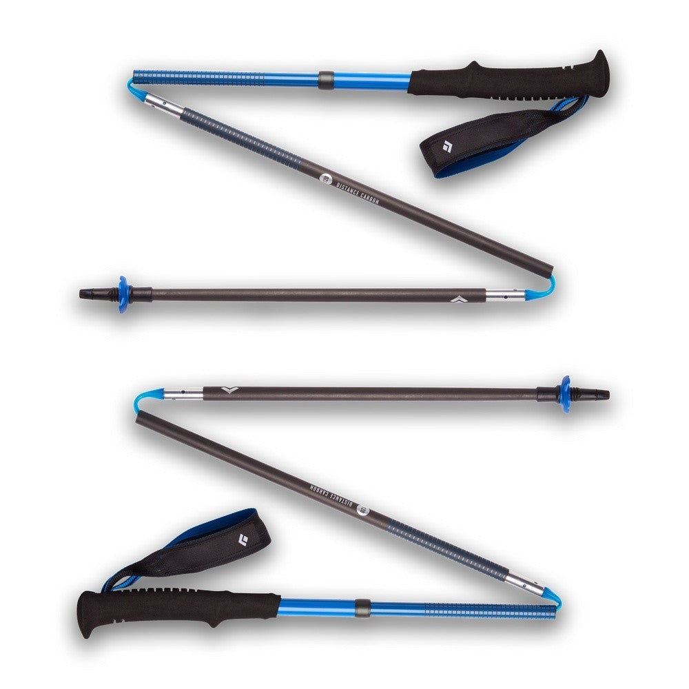 Trekking Pole Lari - Black Diamond NEW Distance Carbon Z Poles Ultra Blue