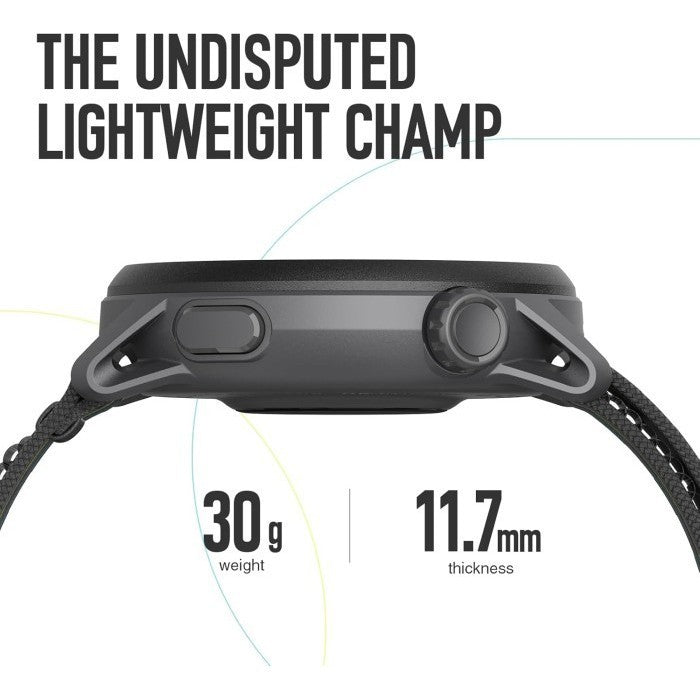 Coros Pace 3 GPS - Black Silicone Band / Running Sport Watch / Jam Tangan Smartwatch Outdoor