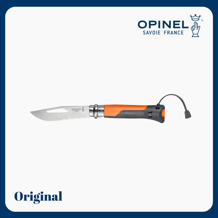 Opinel No 08 Outdoor Stainless Steel Folding Knife - Orange