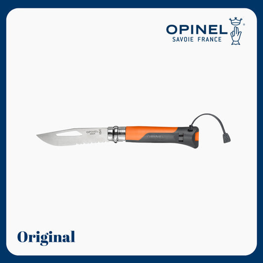Opinel No 08 Outdoor Stainless Steel Folding Knife - Orange