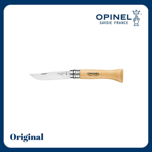 Opinel N°06 Stainless Steel - Pisau Lipat Outdoor