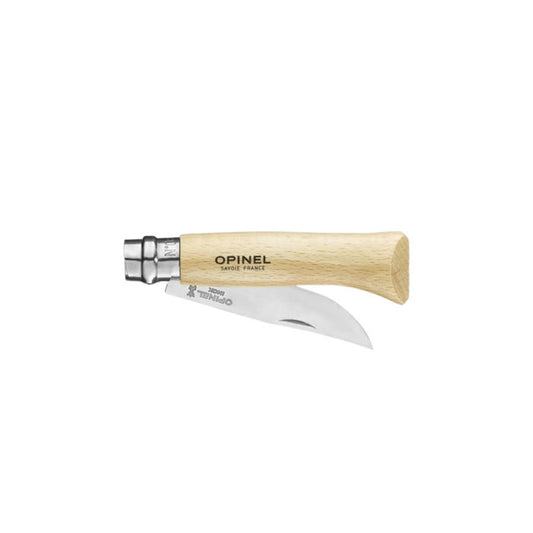 Opinel N°08 Stainless Steel Folding Knife - Pisau Lipat Outdoor