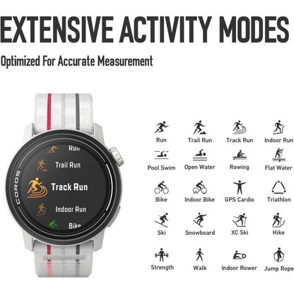 Coros Pace 3 GPS - Black Silicone Band / Running Sport Watch / Jam Tangan Smartwatch Outdoor