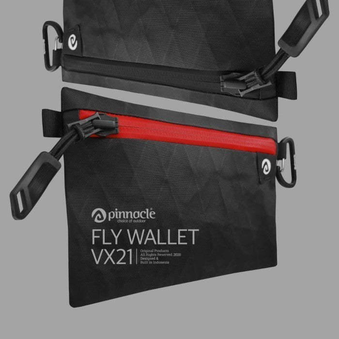 Pinnacle Fly Wallet Xpac VX21 - Zipper Red - Dompet/Tas Clutch/Tempat Aksesoris