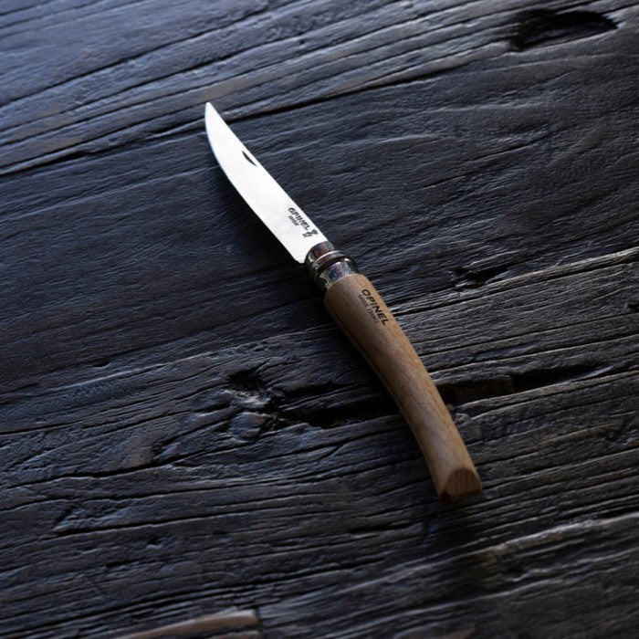 Opinel Effilé 08 Slim Line Knife - Beechwood Handle/Stainless Steel