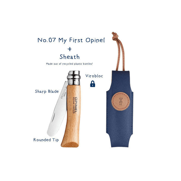 Boxset N°07 My First Opinel & Sheath - Kids Folding Knife