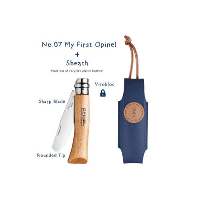 Boxset N°07 My First Opinel & Sheath - Kids Folding Knife