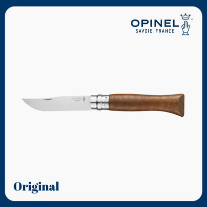 Opinel 09 Walnut Handle - Stainless Steel Folding Knife