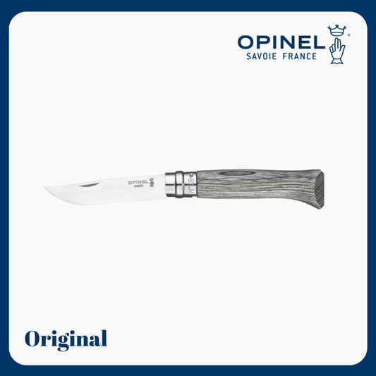 Opinel No. 08 Grey Laminated Birch