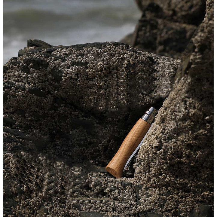 Opinel N°06 Stainless Steel OAK Handle - Pisau Lipat
