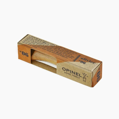 Opinel N°06 Olive Wood Handle Folding Knife - Pisau Lipat Outdoor