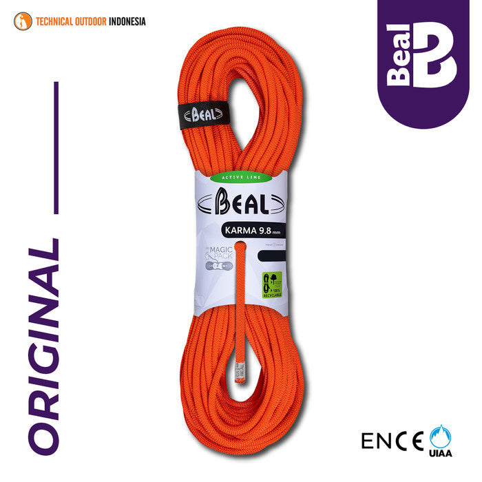 Tali Karmantel Beal Original Karma 9.8mm - Tali Dinamis Panjat Tebing