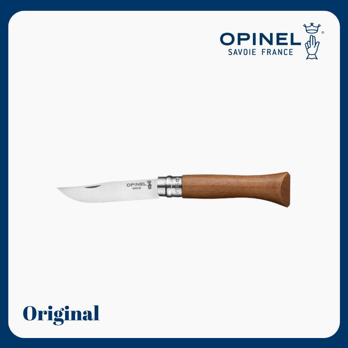 Opinel Luxury N°06 Walnut Handle - Stainless Steel Folding Knife