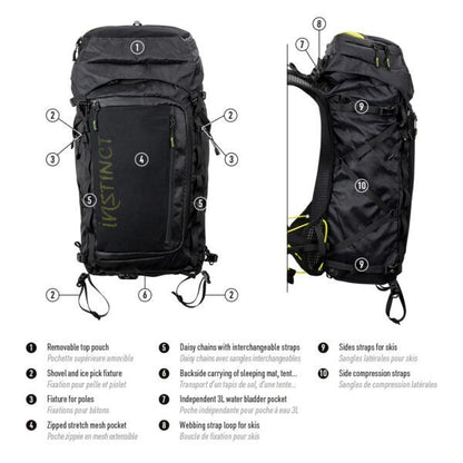 Instinct Alpi 40L (With 2x Softflasks) - Alpine Pack/Running Hydration Vest
