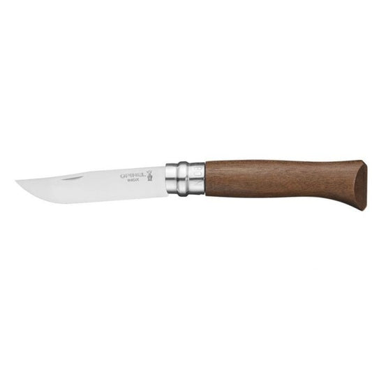 Opinel Luxury No.8 Stainless Steel Walnut Handle Folding Knife