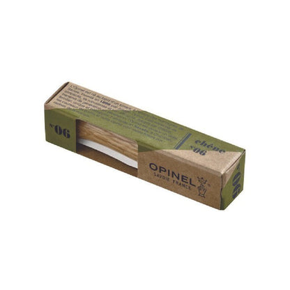 Opinel N°06 Stainless Steel OAK Handle - Pisau Lipat